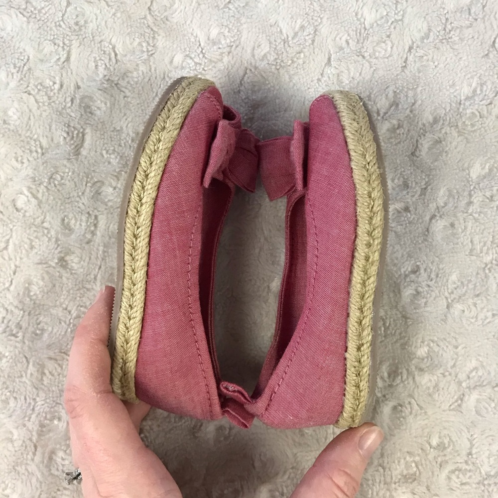 Gap Peep Toe Shoes Espadrille Style Size 6 - Picture 5 of 8